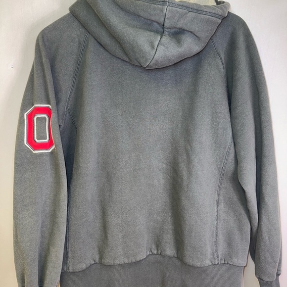 Campus Heritage Gray and Red Ohio State Hoodie - Picture 4 of 9